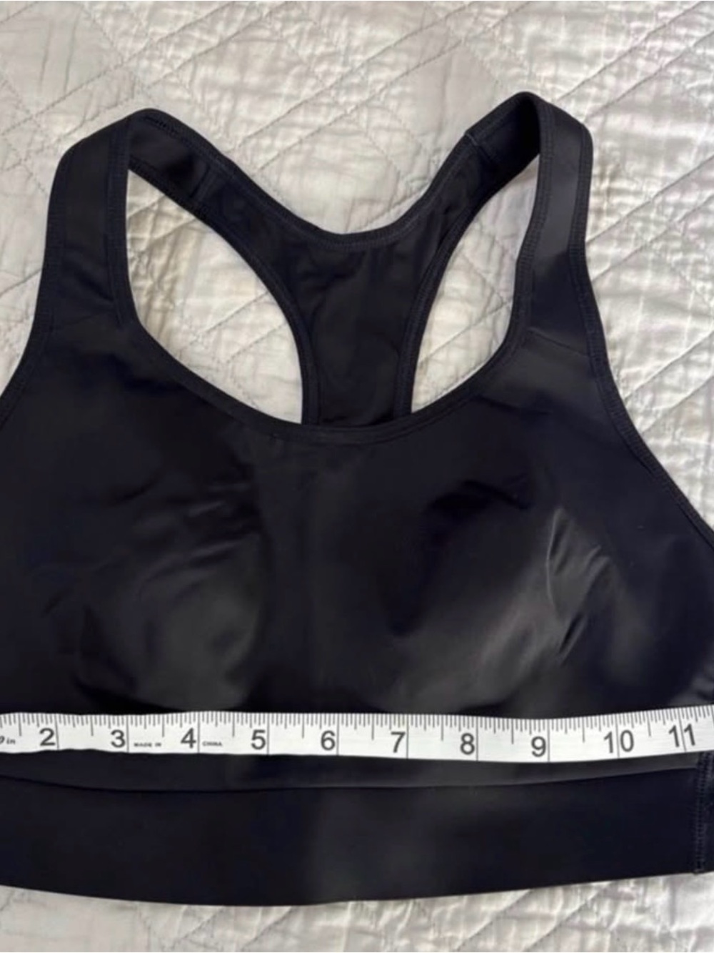 Athleta Black Racerback Sports Bra